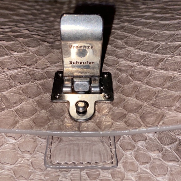 Authentic Proenza Schouler Python PS1 Courier Bag - Picture 2 of 12